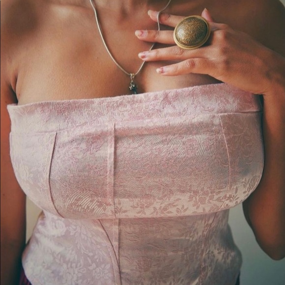 Pink corset